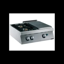 ZANUSSI Fourneau 2 Brûleurs et 1/2 Plaque Coup de Feu à Poser 800 x 700 x 250 mm* Chaud