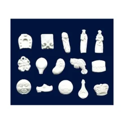 NORDIA Fèves Baigneurs Plastique Blanc x144* Décoration Gâteau