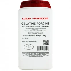 LOUIS FRANCOIS Gélatine Porcine en Poudre 200 Bloom 1 kg Louis François* Additifs Alimentaires