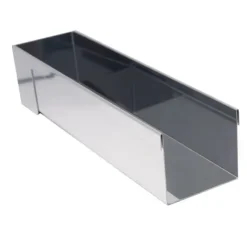 DE BUYER Gouttière à Bûche Rectangulaire Démontable Inox 30.4 x 8.4 x 6.6 cm* Moules À Gâteaux