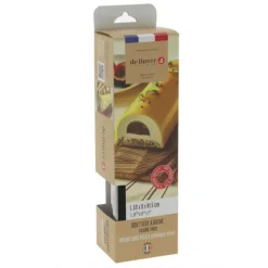 DE BUYER Gouttière à Bûche Ronde Démontable Inox 30.5 x 8.5 x 7.2 cm* Moules À Gâteaux