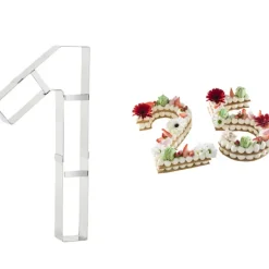 MALLARD FERRIERE Grand Emporte Pièce Inox Chiffre 1 32x16 cm* Cercle À Patisserie|Emporte Pièce - Découpoir Pâtisserie