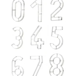 MALLARD FERRIERE Grand Emporte Pièce Inox Chiffre 1 32x16 cm* Cercle À Patisserie|Emporte Pièce - Découpoir Pâtisserie