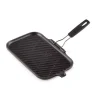 LE CREUSET Gril en Fonte rectangulaire 36 x 20 cm avec Manche repliable* Grills