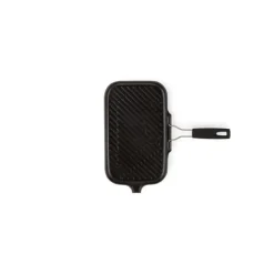 LE CREUSET Gril en Fonte rectangulaire 36 x 20 cm avec Manche repliable* Grills
