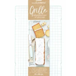 SCRAPCOOKING Grille Pâtisserie en Métal 25 x 40 cm* Grille Pâtisserie