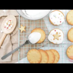 SCRAPCOOKING Grille Pâtisserie en Métal 25 x 40 cm* Grille Pâtisserie