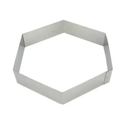 MALLARD FERRIERE Hexagone à Mousse Inox 24 cm x H 4,5 cm Mallard* Cercle À Patisserie