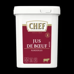 CHEF Jus de Boeuf déshydraté 20L 600g* Fonds De Sauce - Sauces