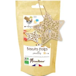 MIRONTAINE Kit Biscuit de Noël Vanille Bio* Produits Bio|Préparation Pâtisserie