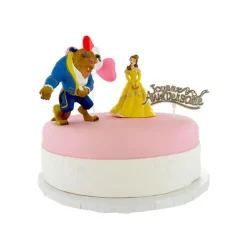 GATODECO Kit Décor Gâteau La Bête et la Belle (4 pièces)* Décoration Gâteau
