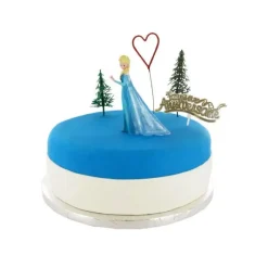GATODECO Kit Décor Gâteau La Reine des Neiges Elsa et Olaf (5 pièces)* Décoration Gâteau