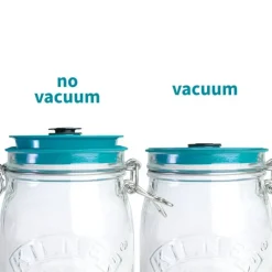 AIRTENDER Kit de Mise Sous-Vide 3 Bocaux Kilner 1,5 L avec Couvercles et Pompe* Machine Sous Vide|Conservation