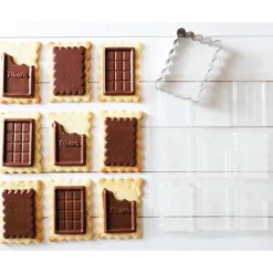 SCRAPCOOKING Kit Emporte-Pièce et Moule à Chocolat Biscuit School* Moules À Chocolat|Emporte Pièce - Découpoir Pâtisserie