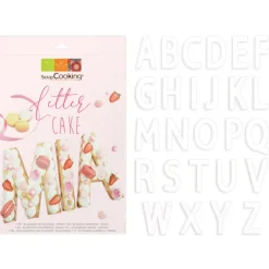 SCRAPCOOKING Kit Letter Cake 26 Lettres* Ustensiles Décor Gâteau