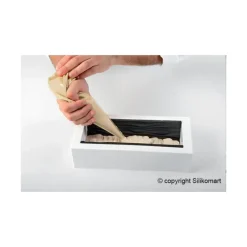 SILIKOMART Kit Moule à bûche et Tapis Décor Arabesque Professional* Moule Silicone