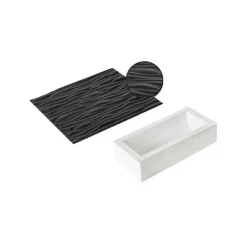 SILIKOMART Kit Moule à bûche et Tapis Effet Bois Professional* Moule Silicone