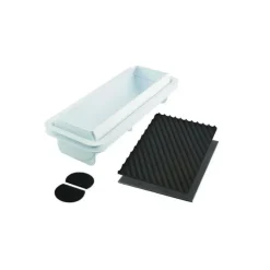 SILIKOMART Kit Moule à Bûche Torsade Plastique 25 x 8 cm x H 6,7 cm Professional* Moules À Gâteaux