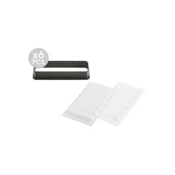 SILIKOMART Kit Moule Silicone 6 Tartelettes Rectangle 120mm Professional* Moule Silicone|Moules À Gâteaux