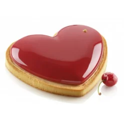 SILIKOMART Kit Moule Tarte Cœur Mon Amour 18,8 x 15,8 cm* Moule Silicone|Moules À Gâteaux