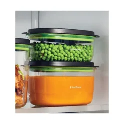 FOODSAVER Lot 2 Boîtes Alimentaires Sous Vide Fraîcheur & Marinade 0.7L + 1.2L* Machine Sous Vide|Conservation