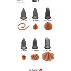 DE BUYER Lot 6 Douilles Tritan Débutant* Douilles Pâtisserie