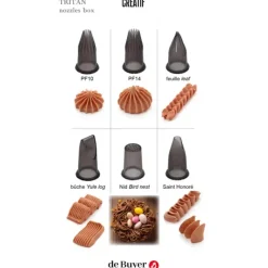 DE BUYER Lot 6 Douilles Tritan Décoration* Douilles Pâtisserie