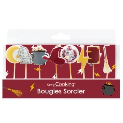 SCRAPCOOKING Lot de 8 bougies Sorcier* Décoration Gâteau