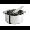 CRISTEL Lot de 3 Casseroles inox avec Poignée Blanche Mutine Amovible* Batterie De Cuisine|Casseroles