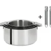 CRISTEL Lot de 4 Casseroles inox Mutine avec 2 Poignées Zénith Amovibles* Casseroles
