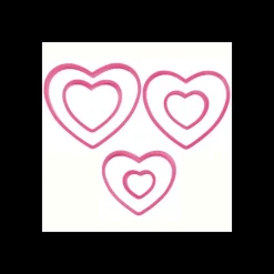WILTON Lot de 6 Emporte-Pièces Cœur* Emporte Pièce - Découpoir Pâtisserie