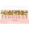 SCRAPCOOKING Lot de bougies dorées 0 à 9 + 5 étoiles* Décoration Gâteau