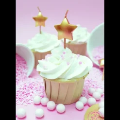 SCRAPCOOKING Lot de bougies dorées 0 à 9 + 5 étoiles* Décoration Gâteau