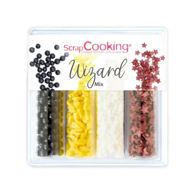 SCRAPCOOKING Mallette décors en sucre Wizard Mix 61g* Décoration Comestible