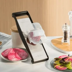 BRON-COUCKE Mandoline Inox Compact-PRO Basalte 2 peignes Effileurs Bron Coucke* Mandoline De Cuisine