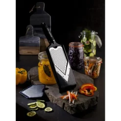 MICROPLANE Mandoline Multifonction en V Specialty Noir* Mandoline De Cuisine
