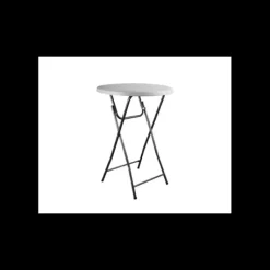 LYROSE Mange-Debout Pliant Blanc Structure Noire Congrès* Mobilier Restaurant