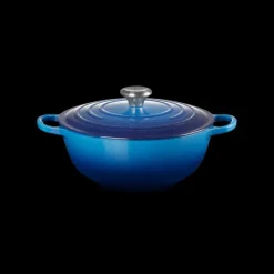 LE CREUSET Marmite en fonte 26 cm Azur Signature* Marmites
