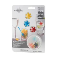 MASTRAD Marque Verre coloris assortis (x12)* Accessoires Bar