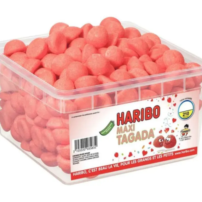 HARIBO Maxi Tagada x 210 - Boîte Bonbon* Confiserie