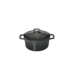 CHASSEUR Mini Cocotte en Fonte Ronde 10 cm Caviar* Cocotte En Fonte