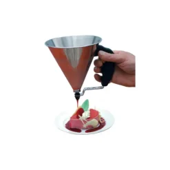 DE BUYER Mini Entonnoir à Piston Inox Noir KWIK* Entonnoir À Piston