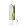 CUISINEADDICT Mini Herbier Plastique Blanc Ø 8,3 cm x H 25,4 cm Prepara* Conservation