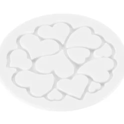 SILIKOMART Mini Moule Silicone Coeur ⌀ 6 x H 0,2 cm (x6)* Moule Silicone|Moules À Gâteaux