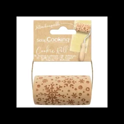 SCRAPCOOKING Mini Rouleau à Pâtisserie Empreinte Flocon 7 cm* Ustensiles Pâtisserie