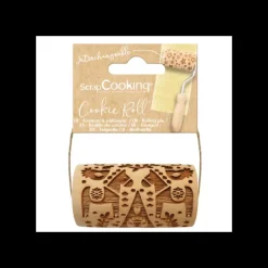 SCRAPCOOKING Mini Rouleau à Pâtisserie Empreinte Noël 7 cm* Ustensiles Pâtisserie