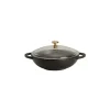 CHASSEUR Mini Wok en Fonte 18 cm Noir Mat* Woks