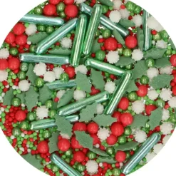 FUNCAKES Mélange Paillettes de Noël 65g* Décoration Comestible