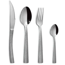 COMAS Ménagère 24 pièces Cheese (martelé) Inox 18% 3 mm* Couverts