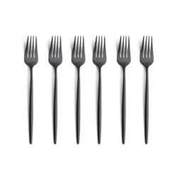 COMAS Ménagère 24 pièces Mart Vintage Noir 18% 2,5 mm* Couverts